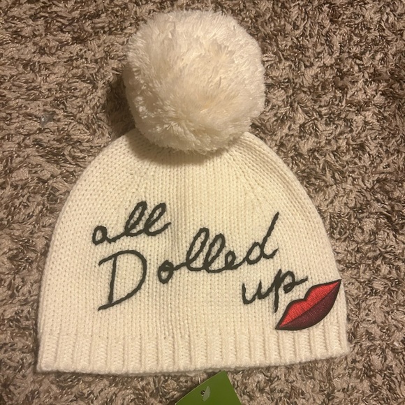 New with tags - Kate Spade “All Dolled Up” Beanie - Picture 1 of 1